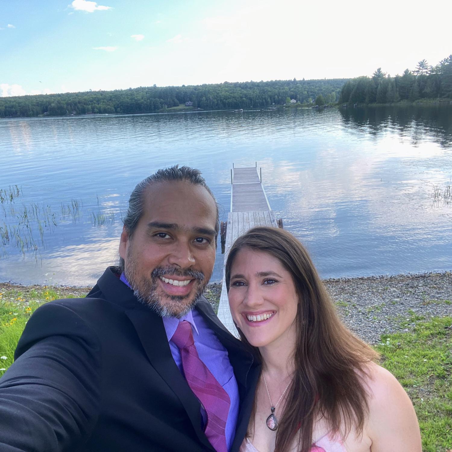 Our friends' beautiful wedding at Great Moose Lake, Harmony, ME