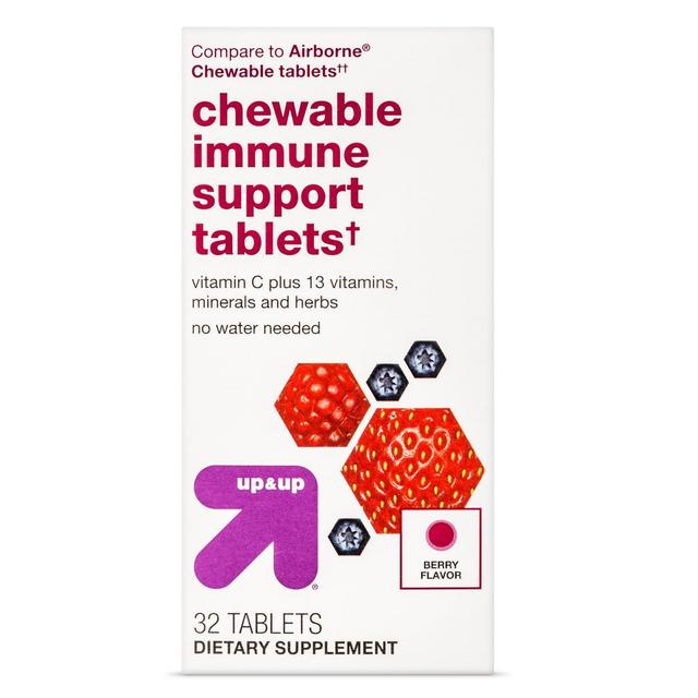 Immune System Support Chewable Tablets - Berry Flavor - 32ct - Up&Up™