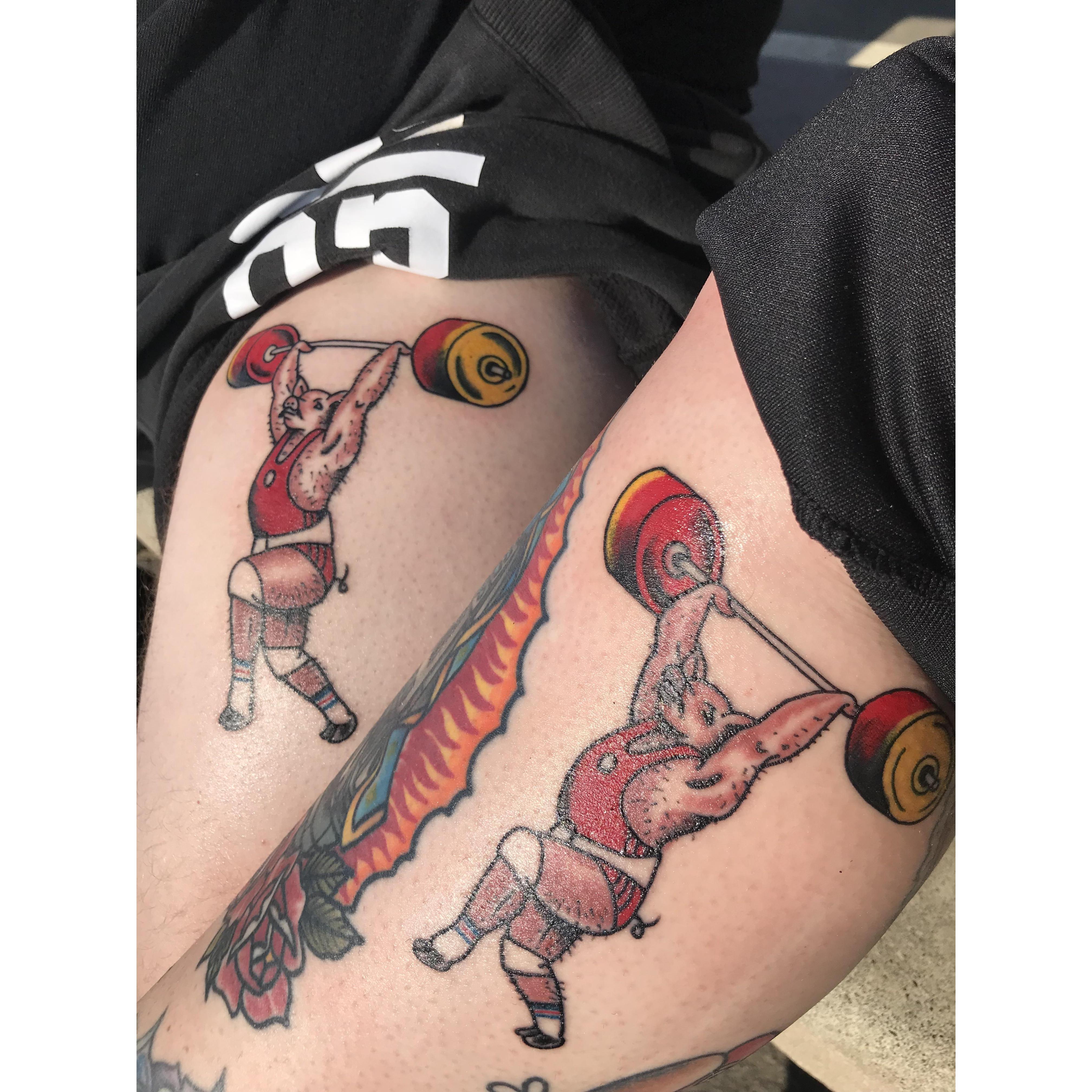 Matching “pigarenko” tattoos 🐽