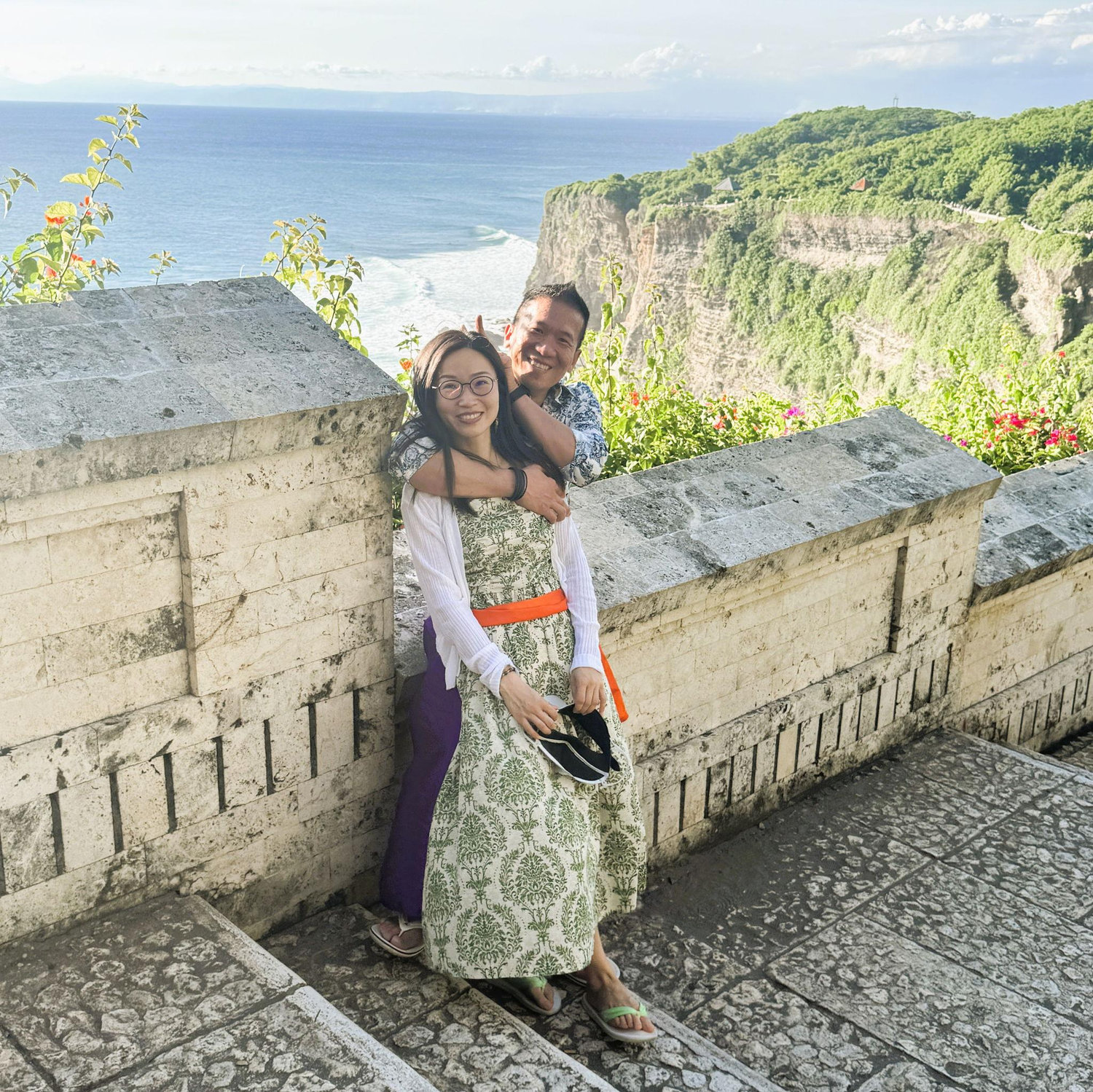 Staying chill on a hot sunny day in Uluwatu, Bali.