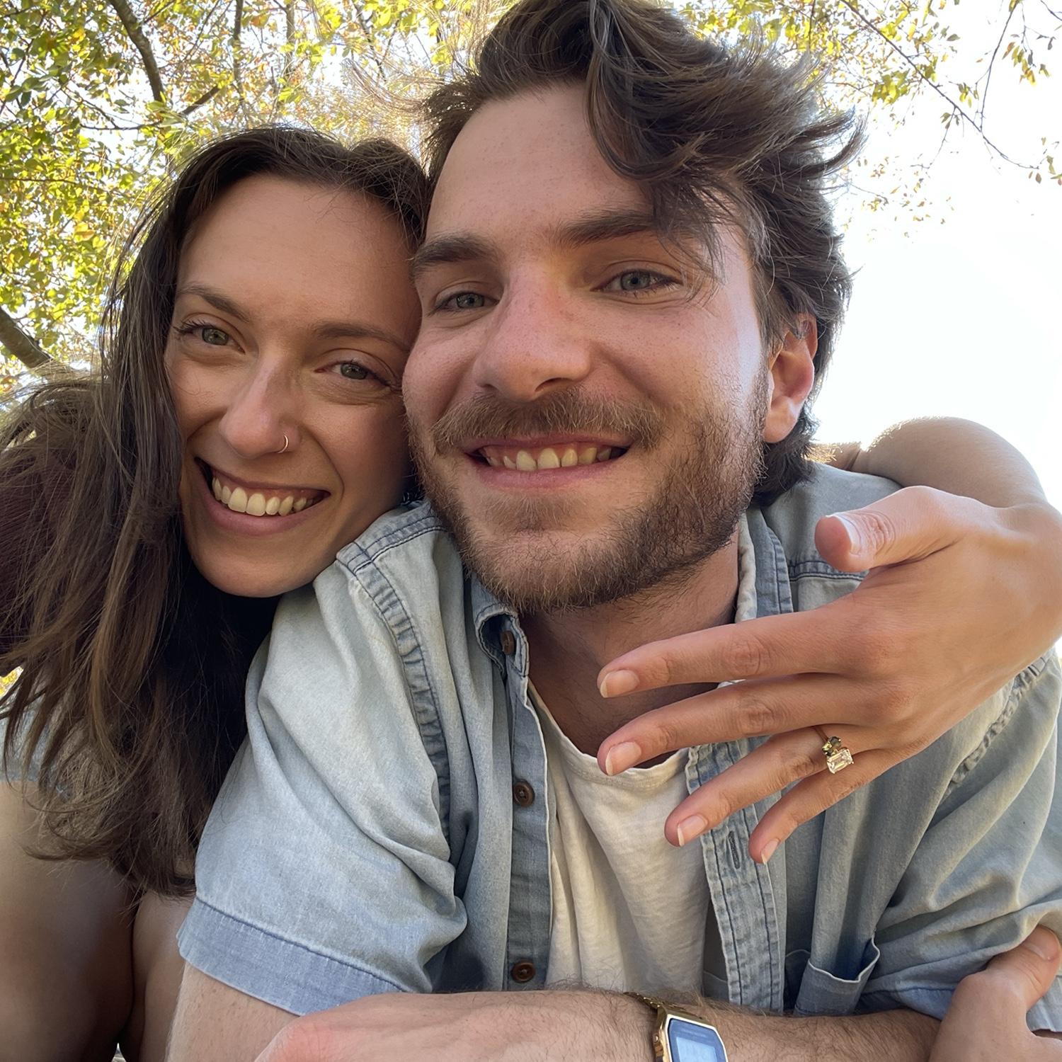 Moments after getting engaged! October 2024