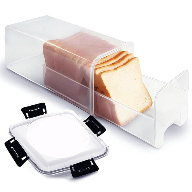 DIYOHFE Bread Storage Container with Drawer- Bread Container with Airtight Lid, Bread Box for Homemade Bread,Suitable for storing toast and various types of Bread,BPA Free