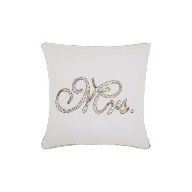 White Letters Throw Pillow - Mina Victory