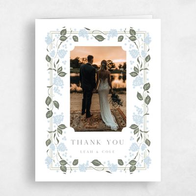 Baby Blue Wedding Thank You - Colette Photo