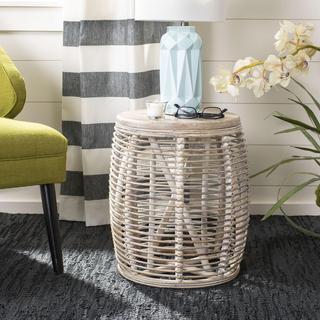 Maui Rattan Drum Stool Table