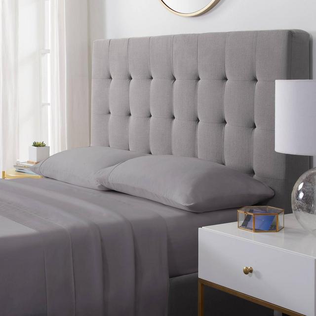 Serta King X-Comfort 500 Thread Count Solid Sheet Set Dark Gray