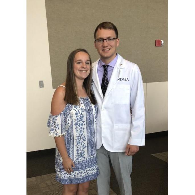 Rylan getting his white coat when starting medical school!!