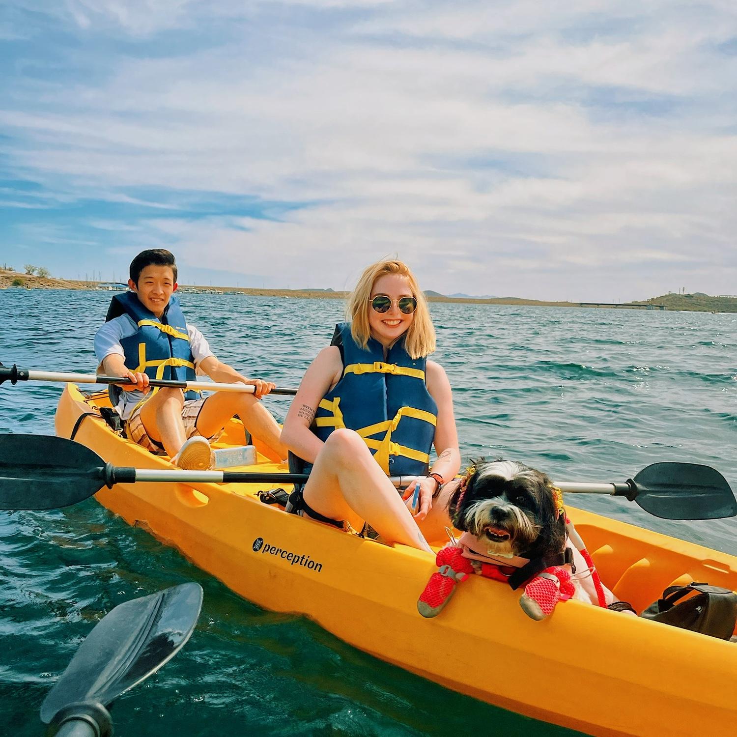 Maisie's 3rd Birthday - kayaking at Lake Pleasant