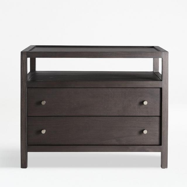 Keane Wenge Solid Wood Charging Nightstand