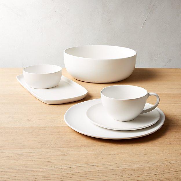 Crisp Matte White Dinnerware