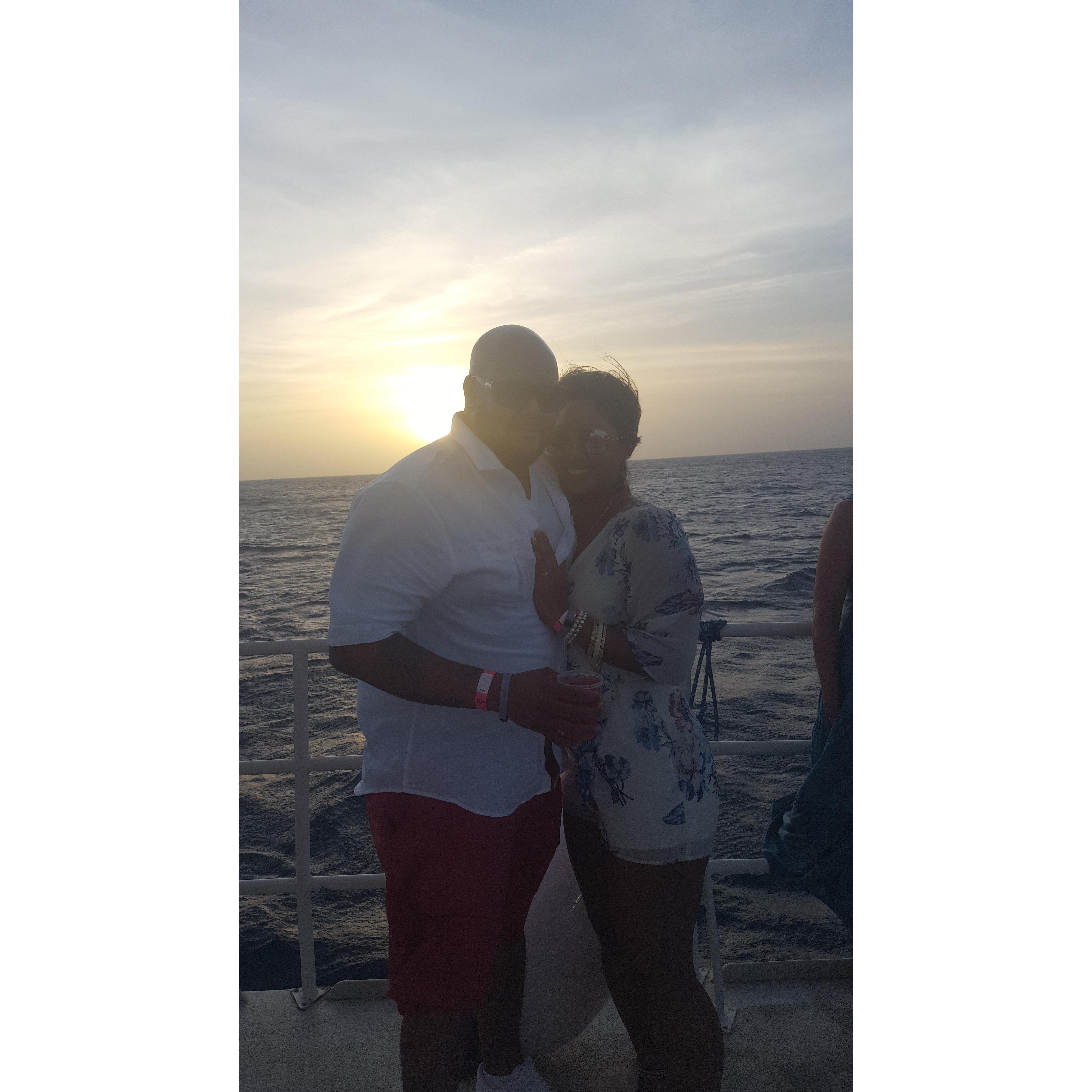 Boat ride in Aruba