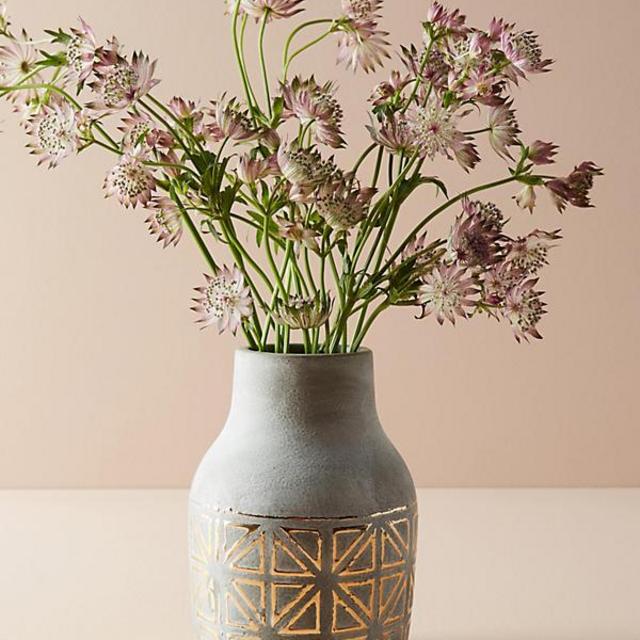Gilded Luna Vase