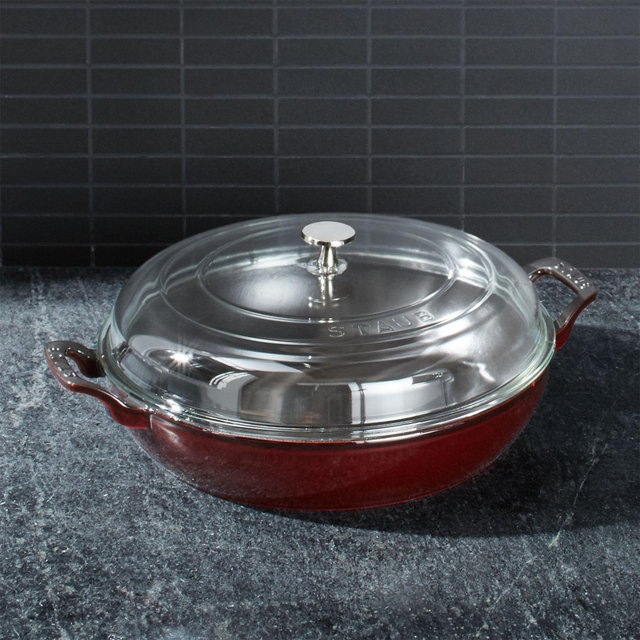 Staub ® 3.5-Qt Grenadine Braiser with Glass Lid