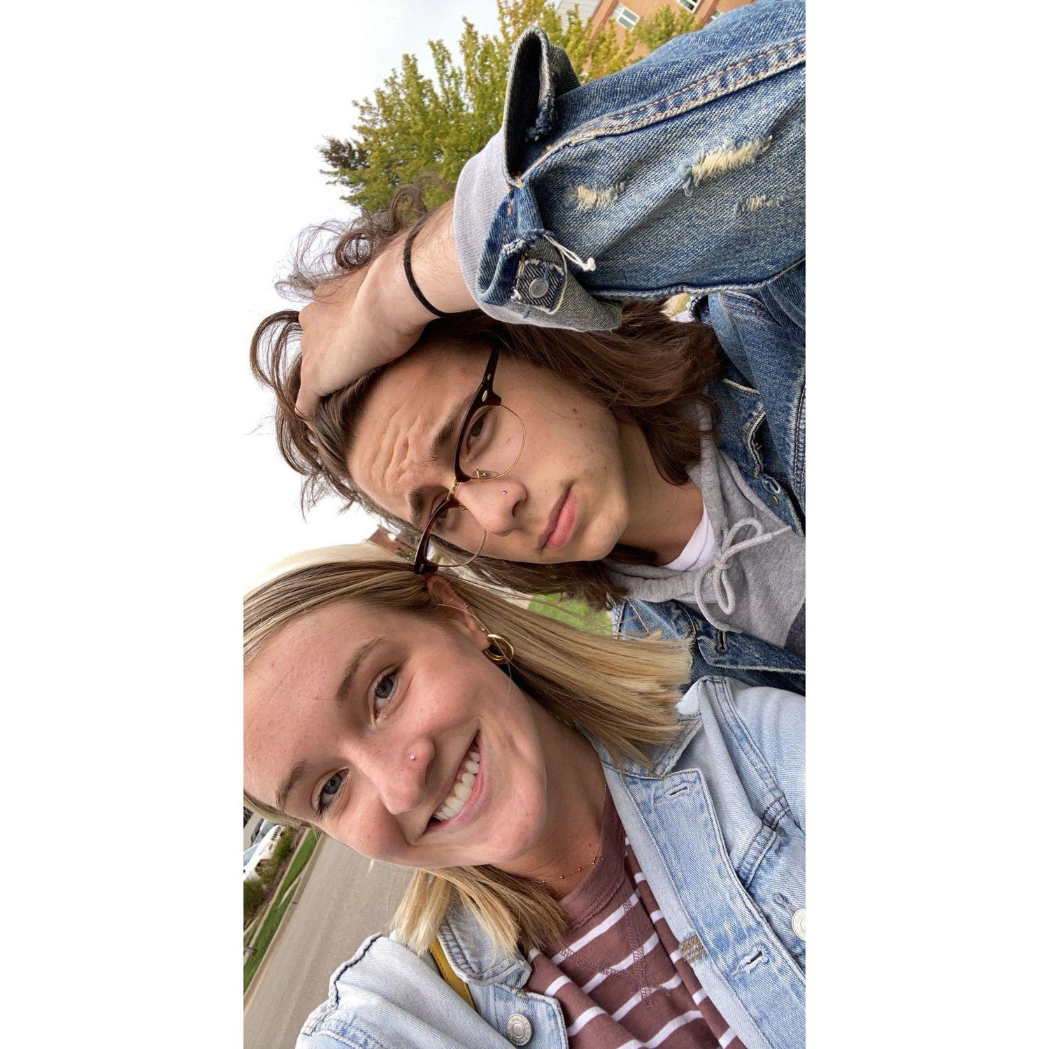 We got our noses pierced together freshman year of college... our parents were thrilled