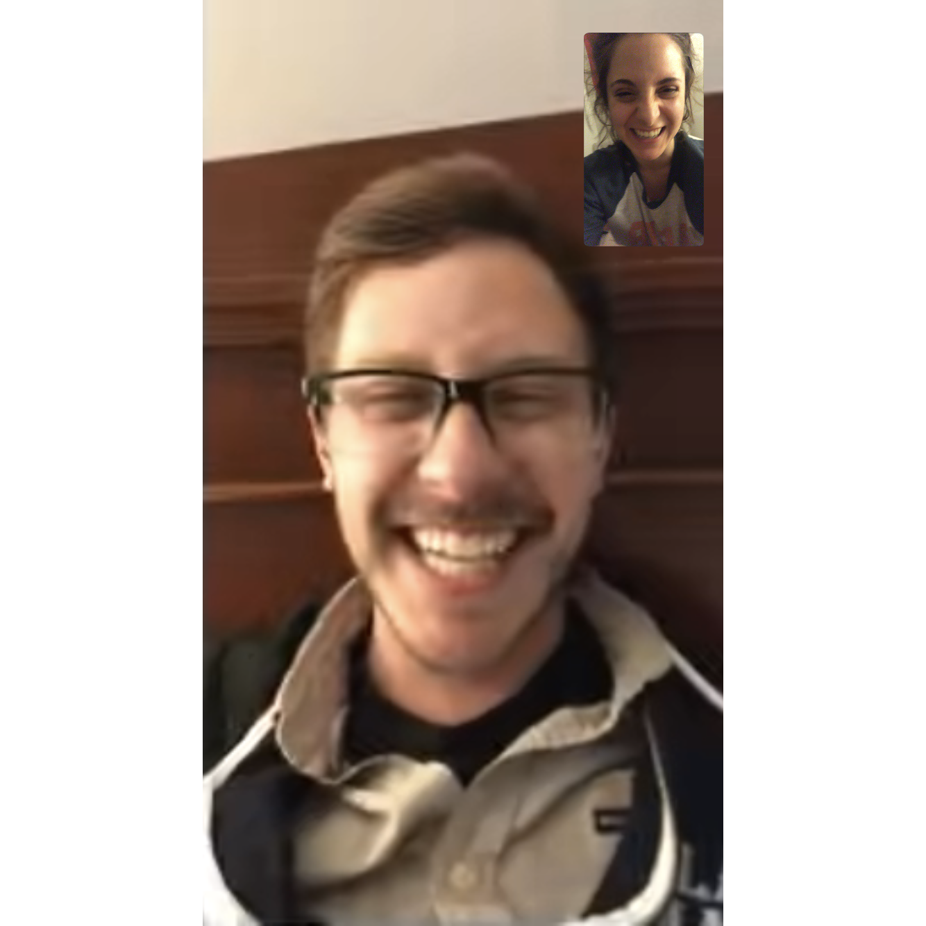 We FaceTime when one of us has to travel for work.