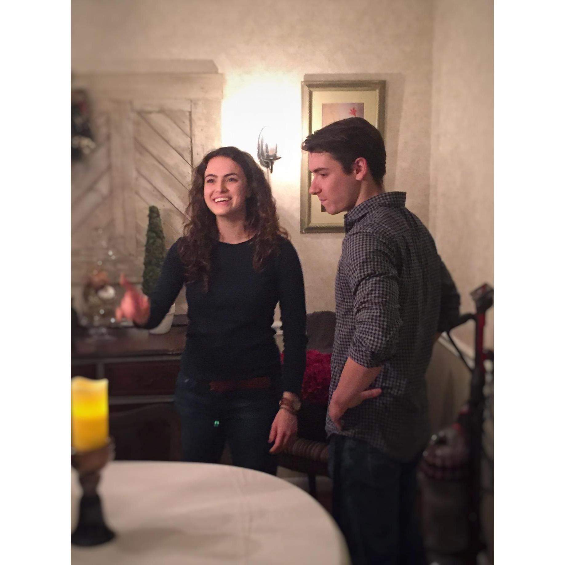 Adam met lots of Steph's family at the beginning of our second date and wasn't scared away!