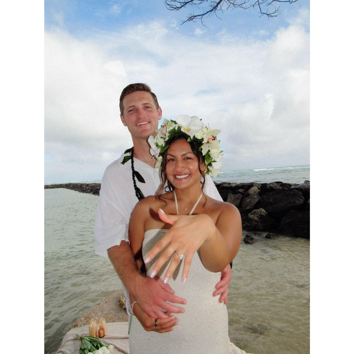 When she said "yes" to forever in Hawaii