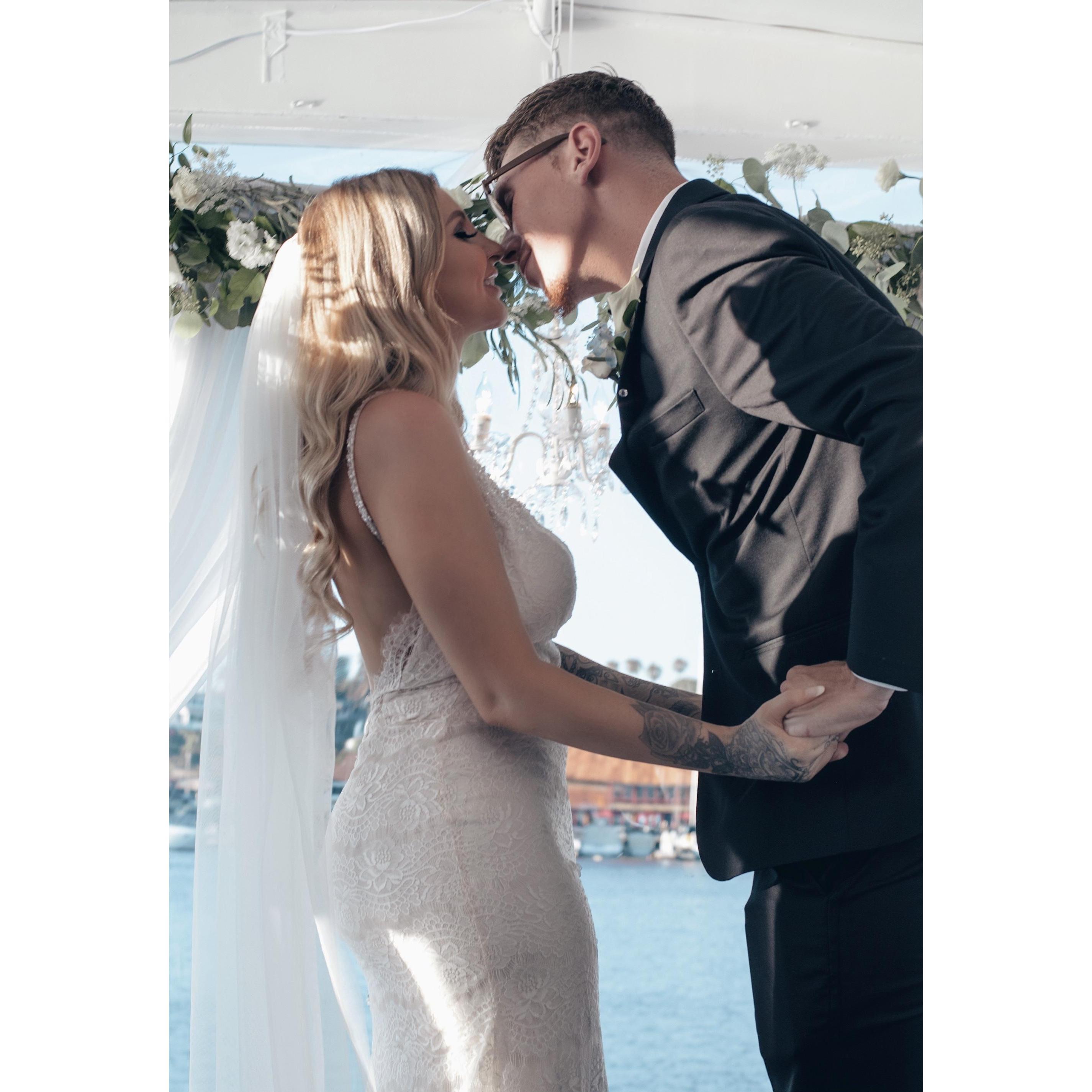 You may kiss the bride...