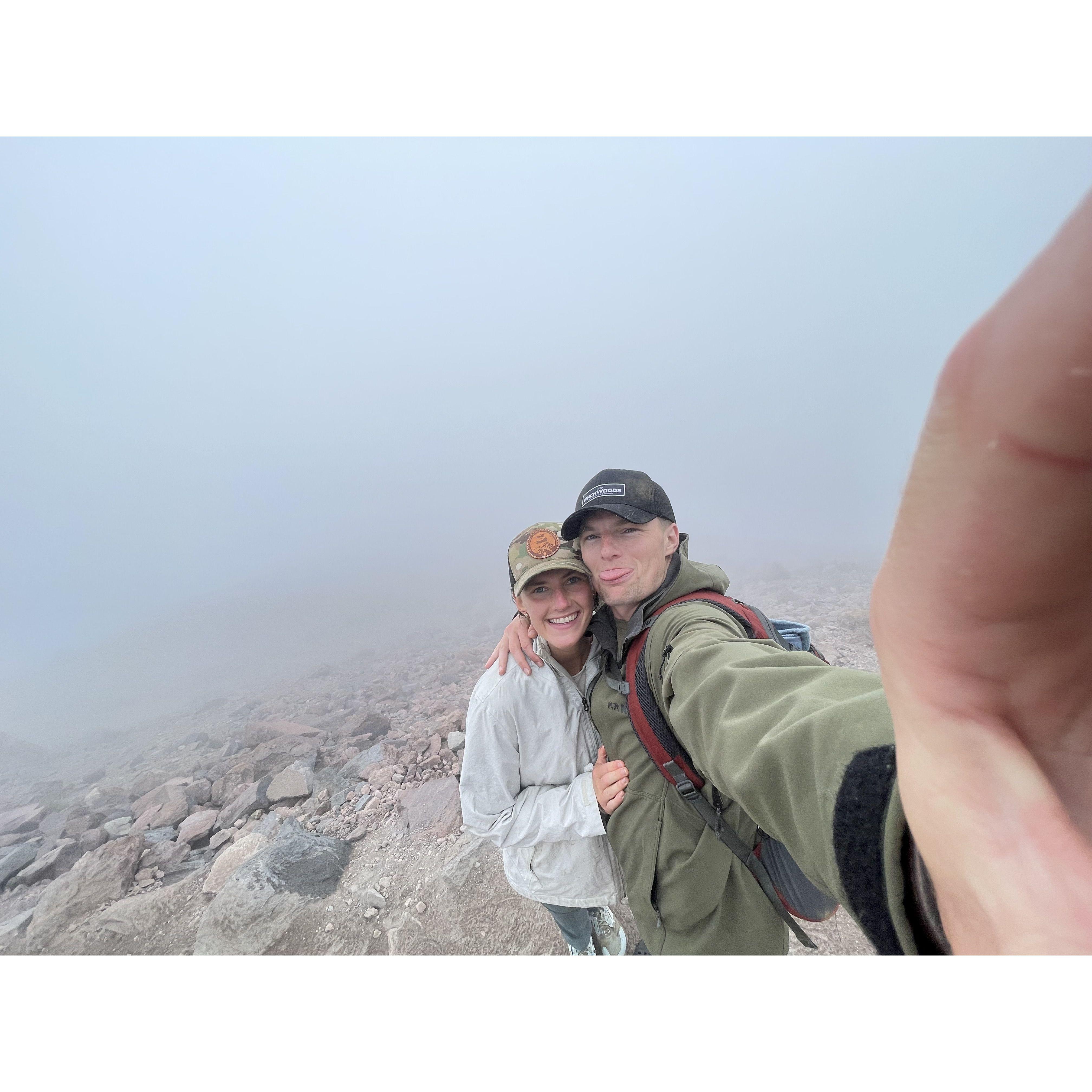 We quickly learned that we had the most fun when we were together - no matter where we were or what the weather was like! (Mt Rainier, WA)