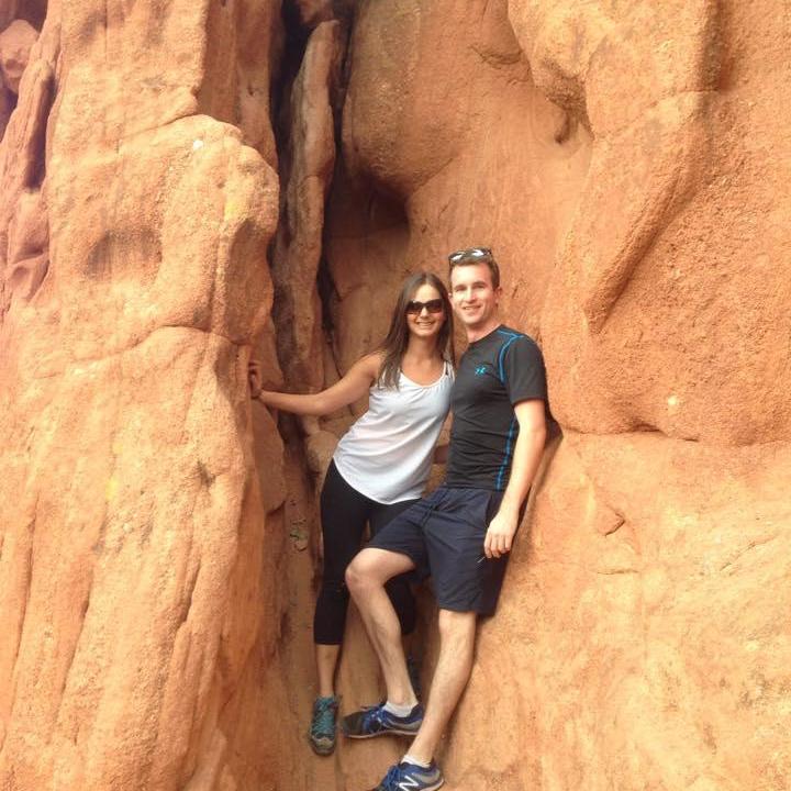 Our first "hiking" trip together to Garden of the Gods in Colorado Springs