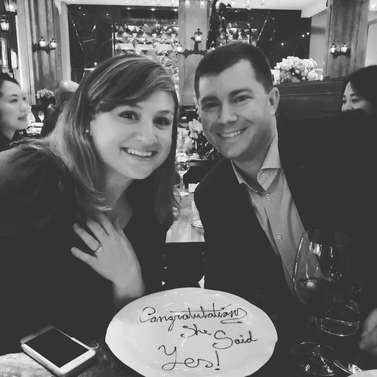 The night of our engagement in Amsterdam!