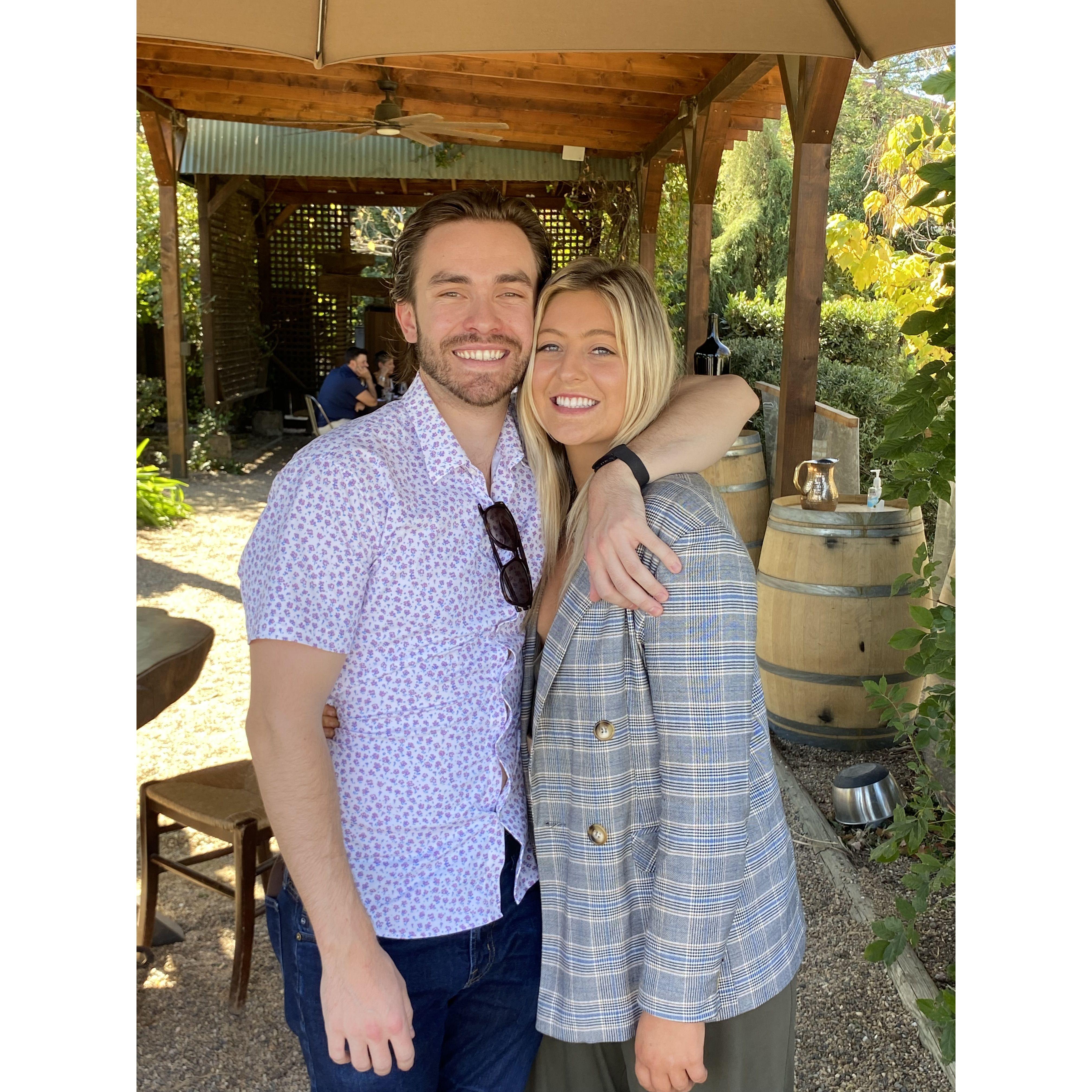 Crocker & Starr Winery. Fun Fact: We went on one of our first dates here and decided to go in on a wine membership together there & then!