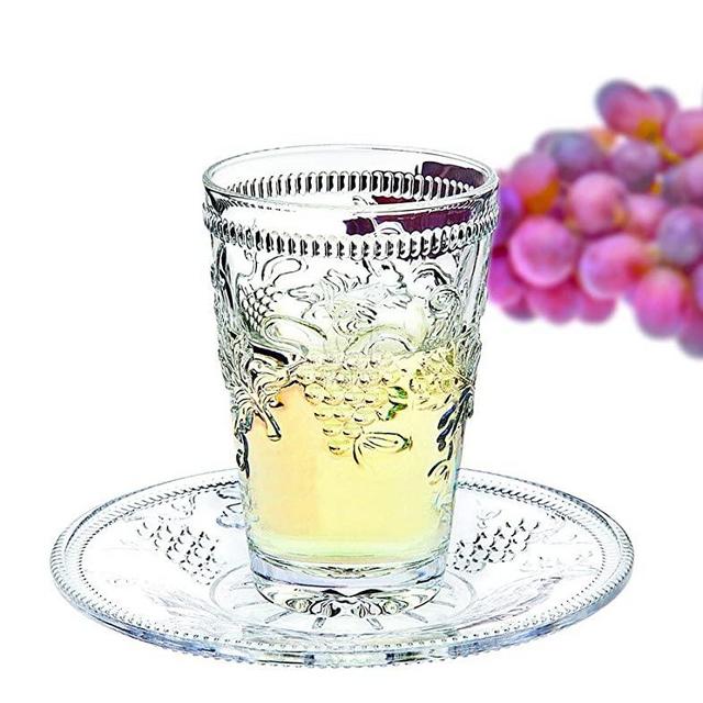 Crystal Kiddush Cup and Saucer