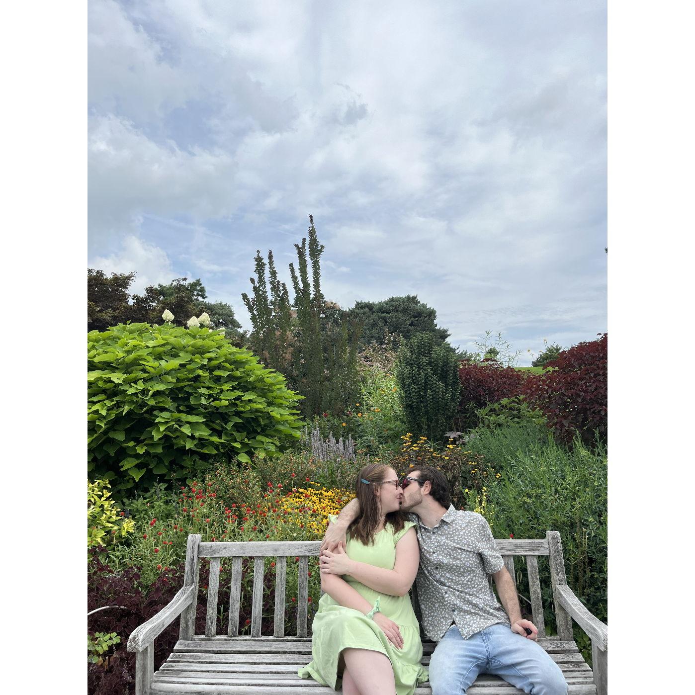 Our 2 year anniversary at the Bronx Botanical Gardens