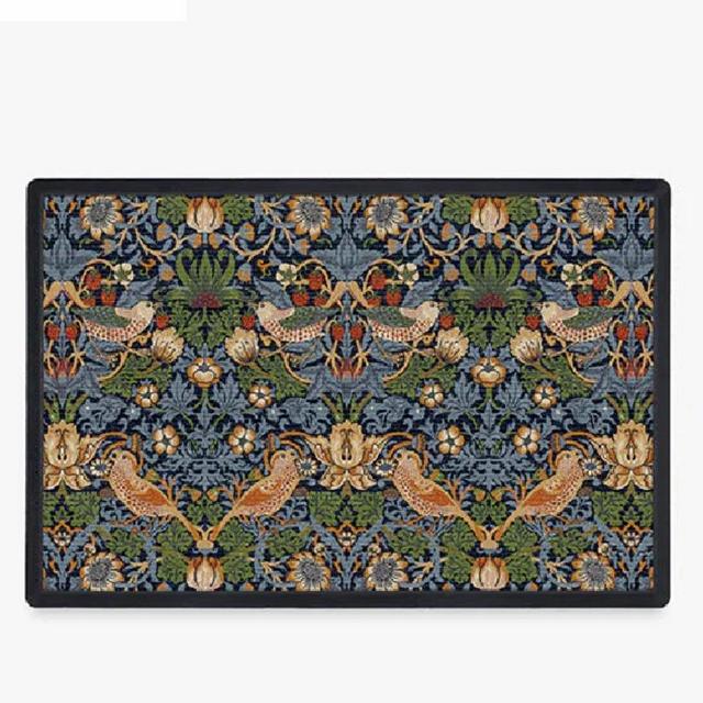 Morris & Co. Strawberry Thief Minor Indigo Doormat | Ruggable