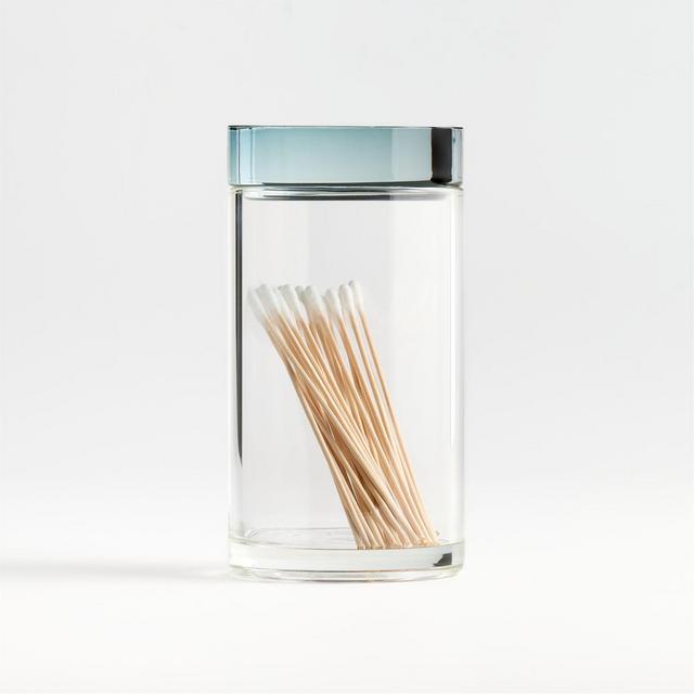 Astoria Large Clear Glass Bathroom Canister