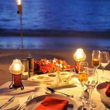 Candle-lit Dinner For Two on The Beach