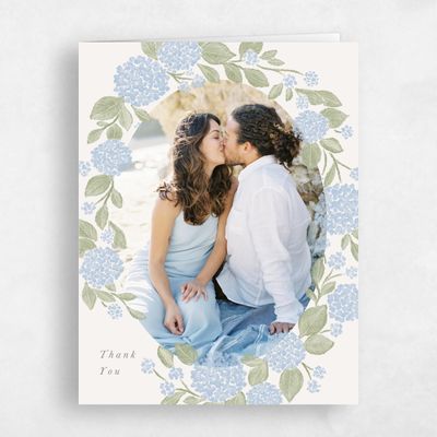 Blue Wedding Thank You - Giselda Photo