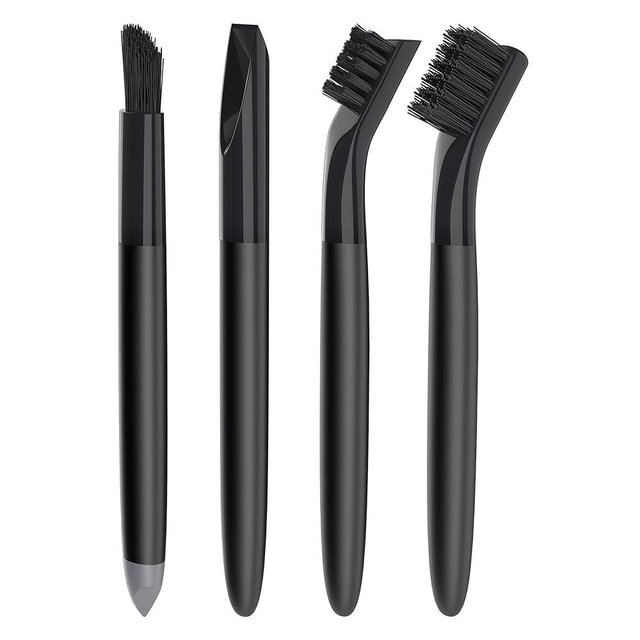 MR.SIGA Grout Cleaner Brush Set - Detail Cleaning Brush Set for Tile, Sink, Drain, Grout and Edge, Crevice Cleaning