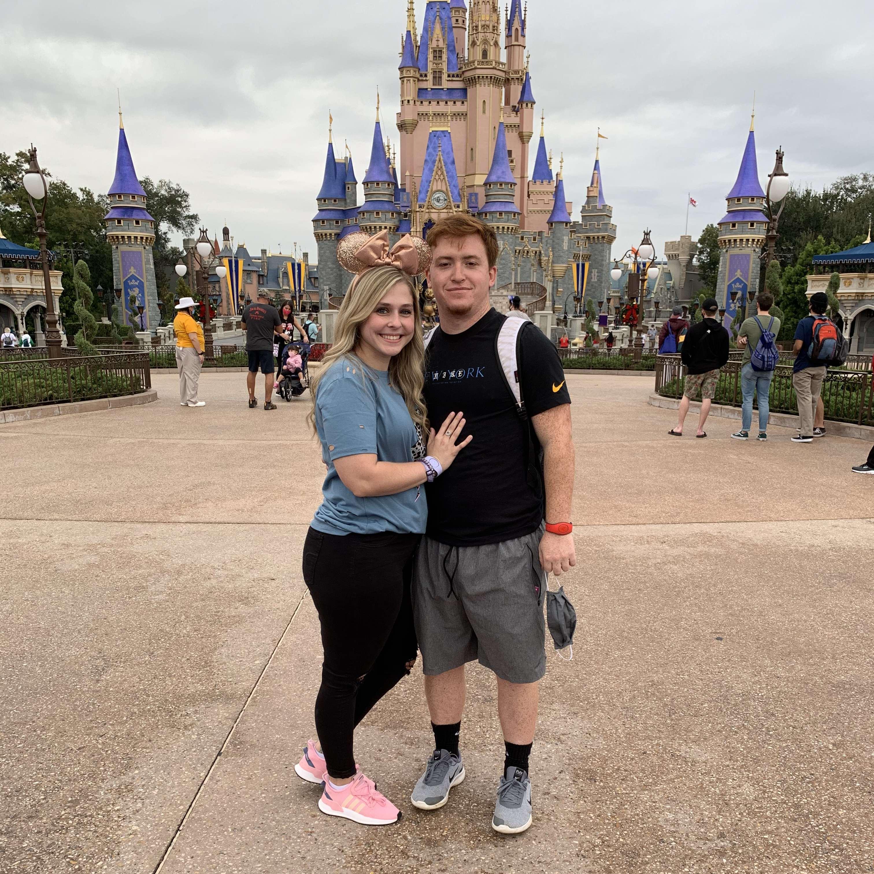 We got yelled at for taking our masks off at Disney