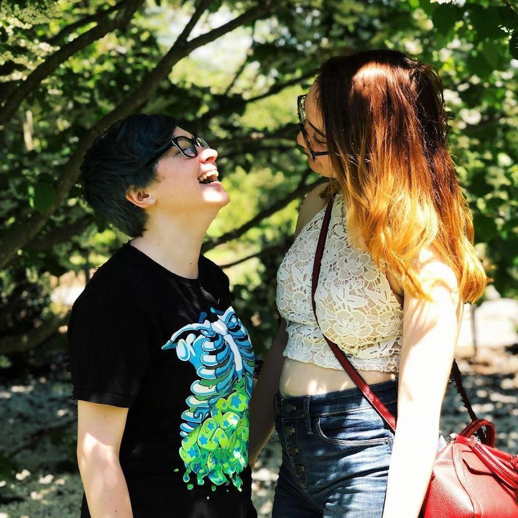 Always smiling and laughing together.