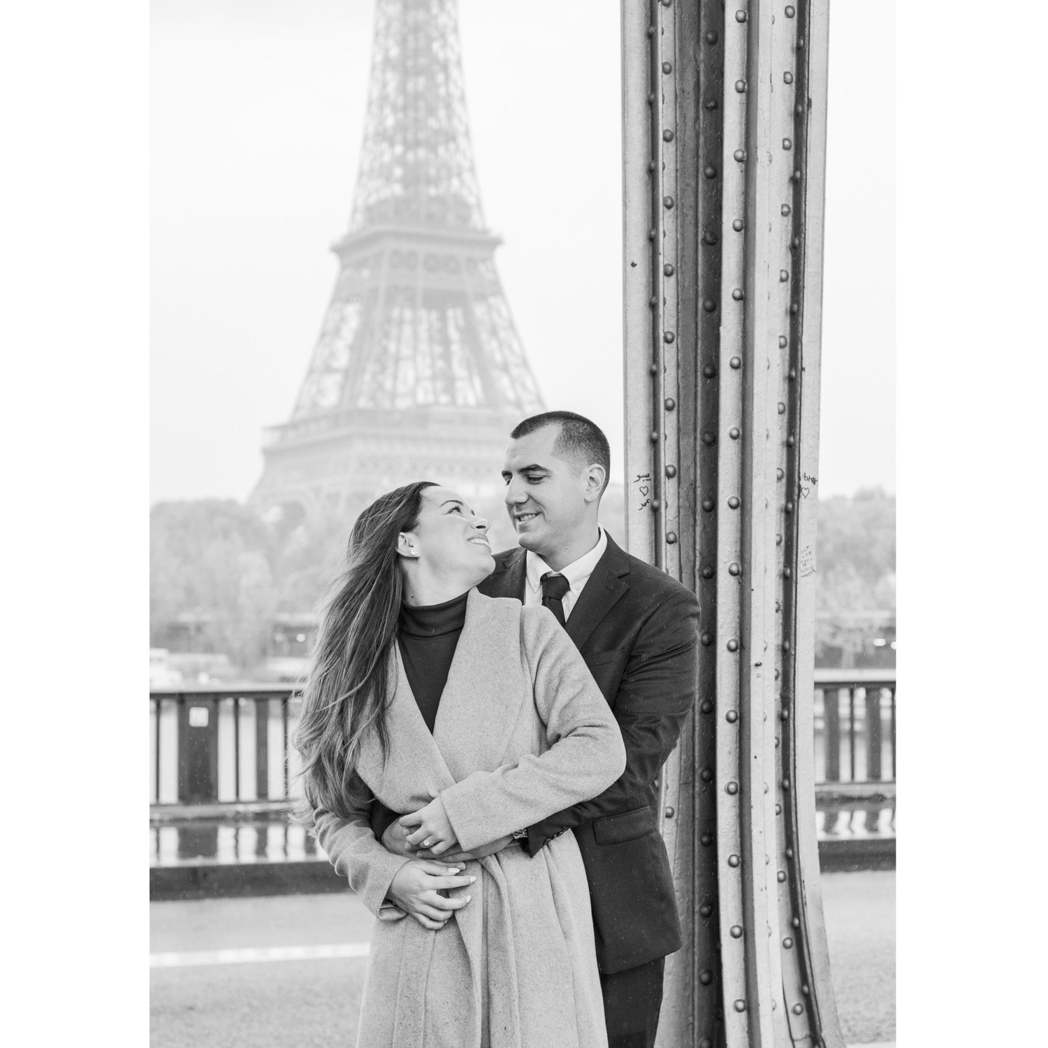 Right after Alec proposed it started to rain! These pictures are under a bridge where they still got soaked!