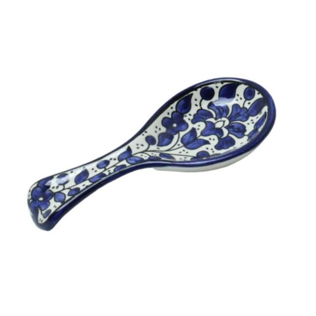 Blue Floral Spoon Rest