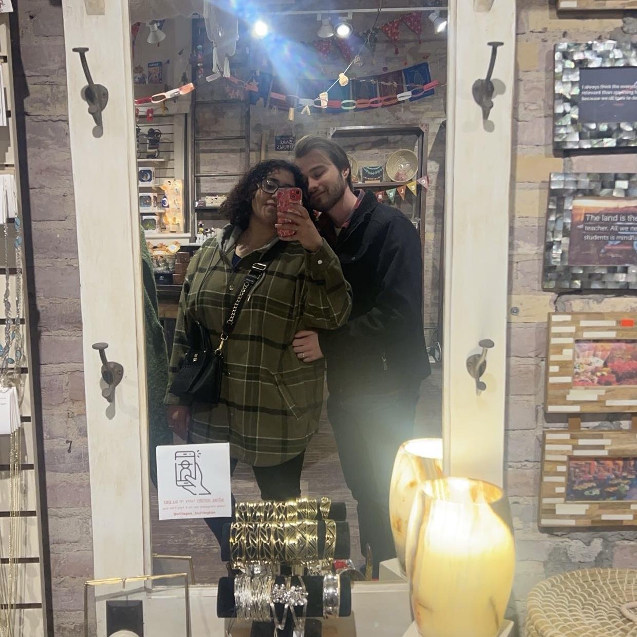 We were told to take a pic in a really cool shop in Vermont.