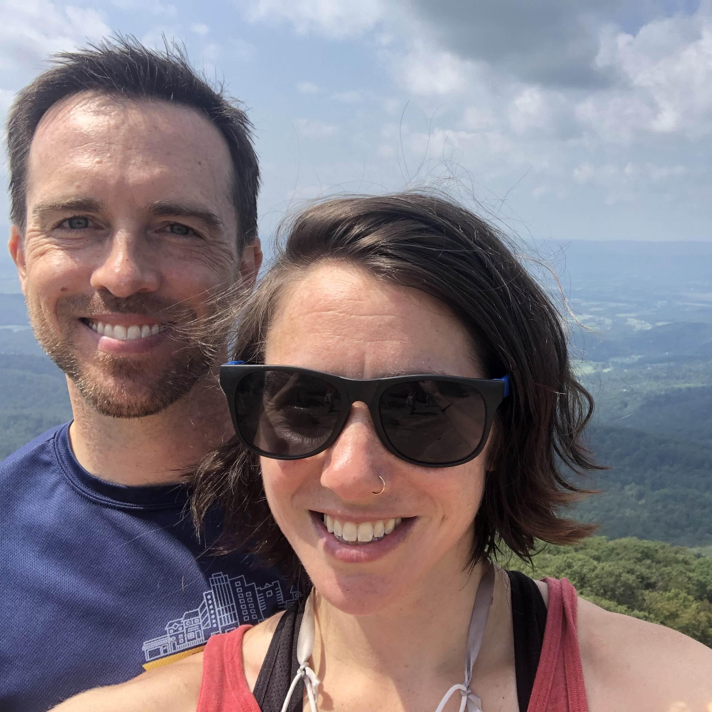 Our fourth date - hiking in Shenandoah