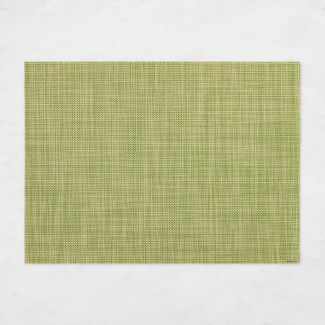 Chilewich Mini Basketweave Placemat, Dill, Each