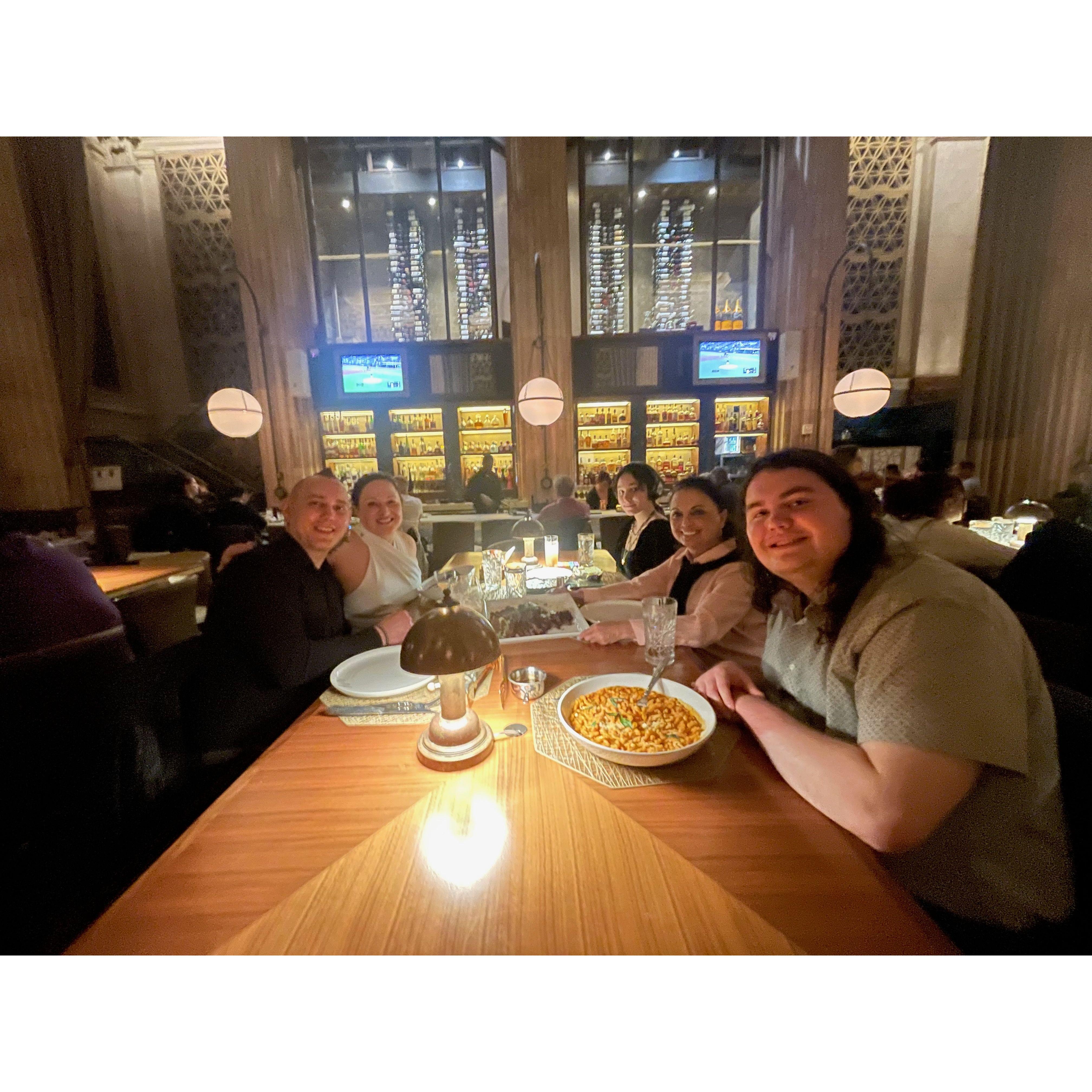 Rehearsal dinner at Marble Room.