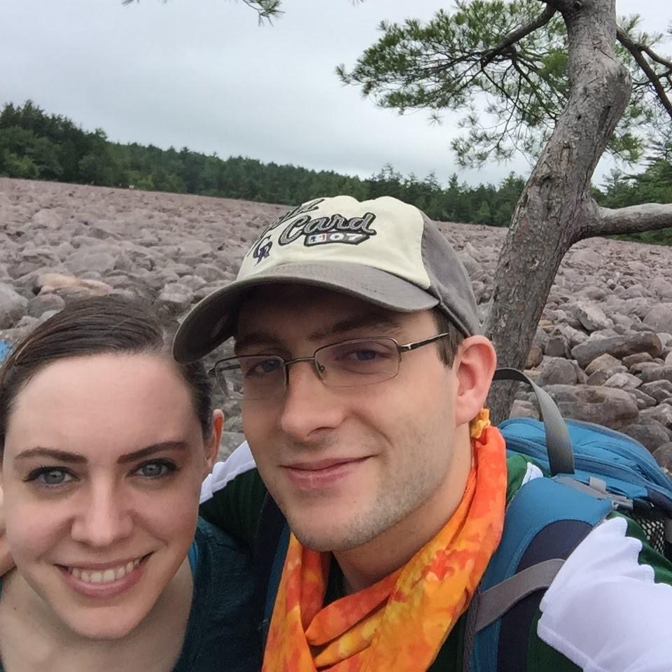Hiking at Hickory Run State Park, PA