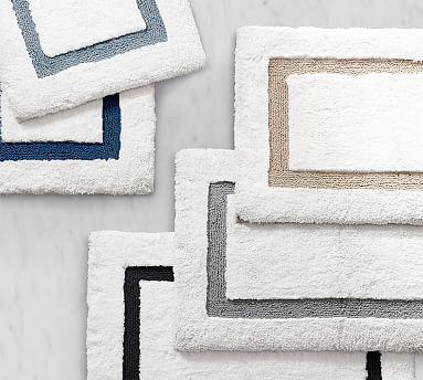 Morgan Memory Foam Bath Mat, White, 27 X 45"