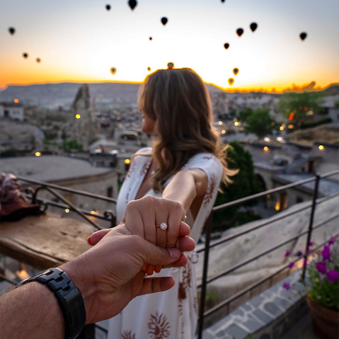 The morning after she said, YES!