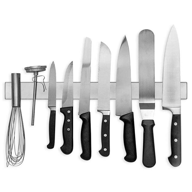 18 Inch Stainless Steel Magnetic Knife Bar - Use as Knife Holder, Knife Rack, Knife Strip, Kitchen Utensil Holder and Tool Holder Modern Innovations