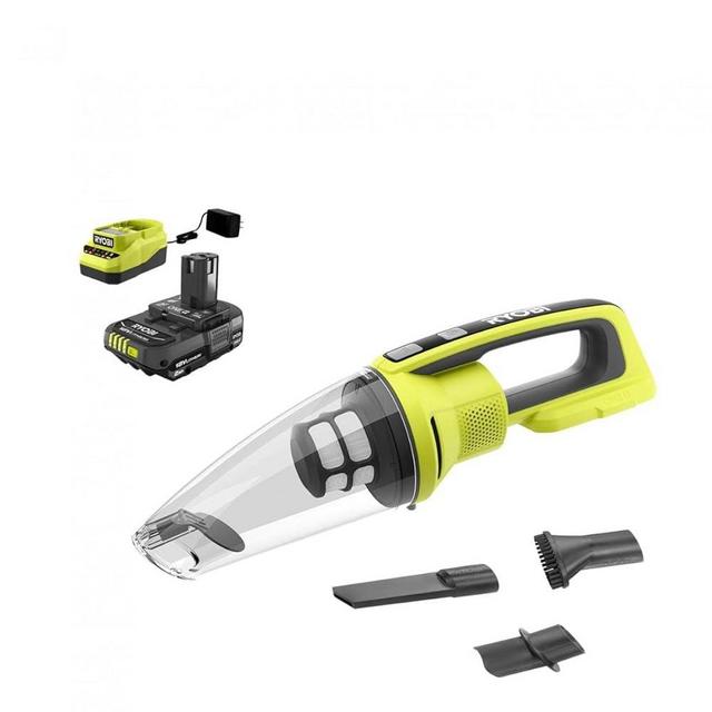 RYOBI ONE+ 18V Cordless Performance Hand Vacuum Kit with 2.0 Ah Battery and Charger