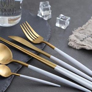 30-Piece 18K Gold PlatedForged Food Grade Stainless Steel Silverware Set  (6 Settings)