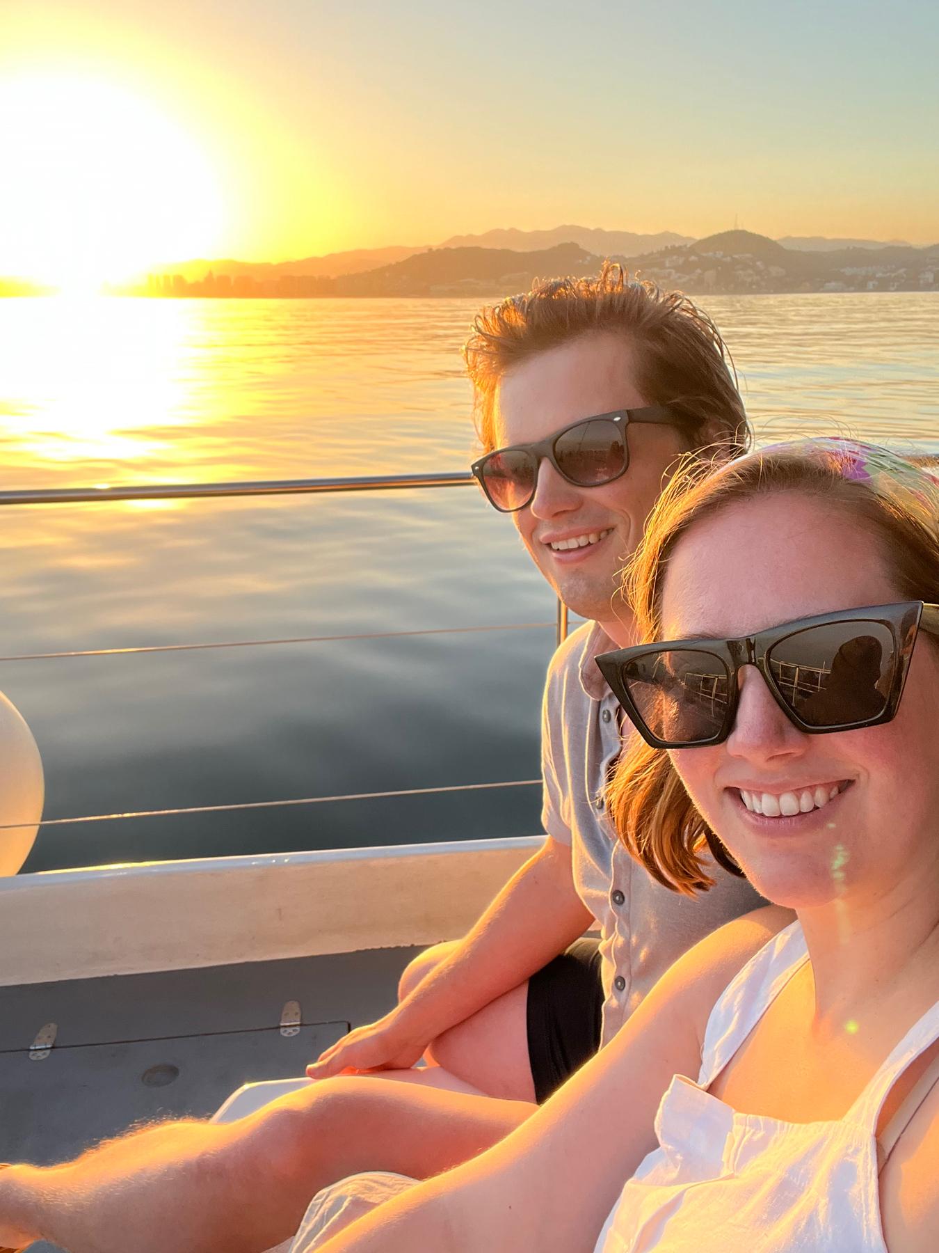 Sunset catamaran cruise in Malaga, Spain