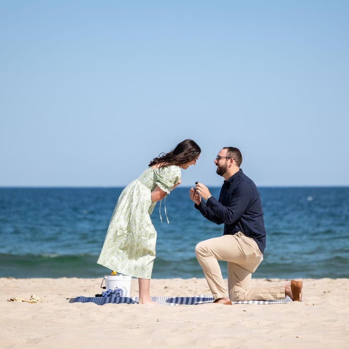 We got engaged on June 1, 2024 on Long Beach Island in NJ!