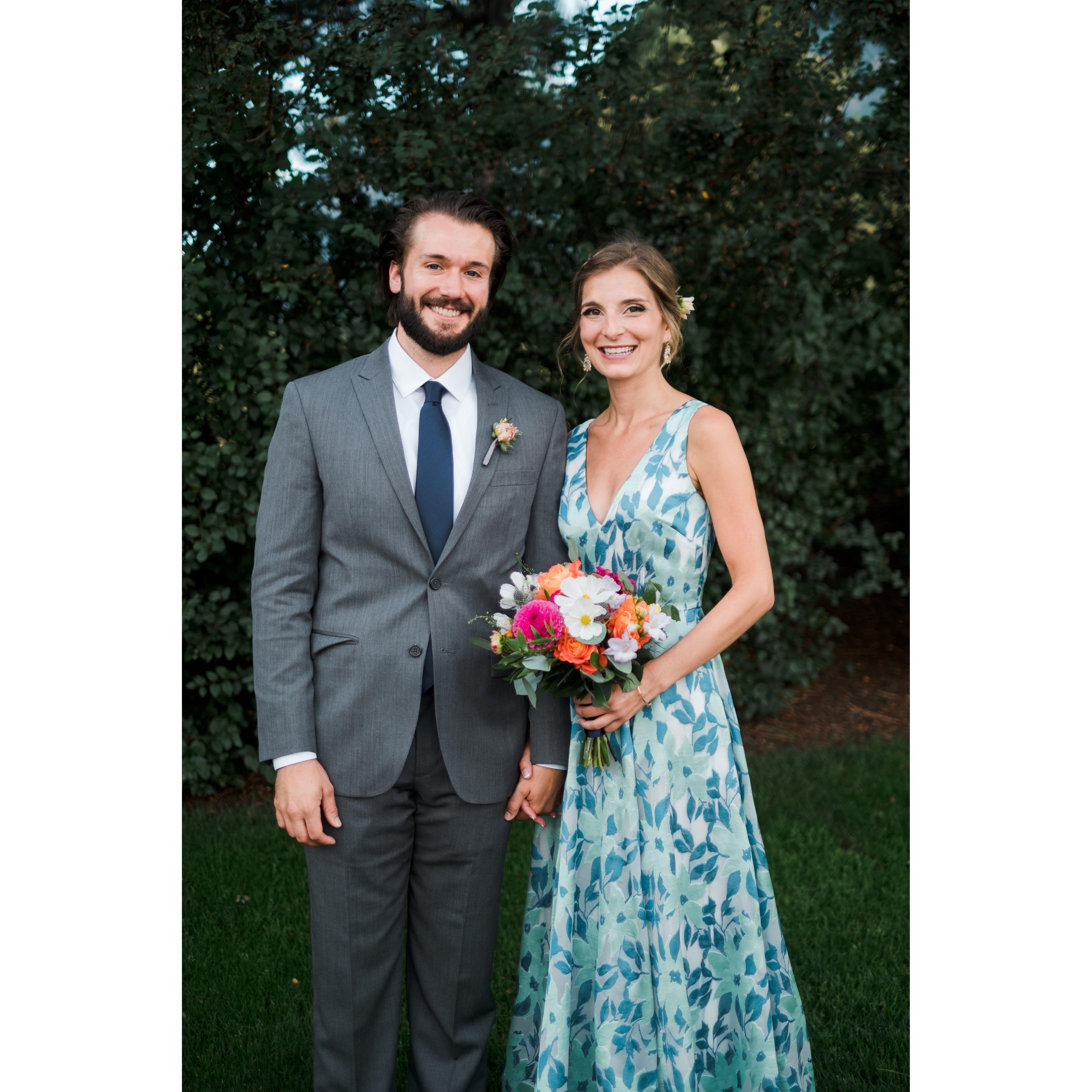 At Laura and Jon's wedding!